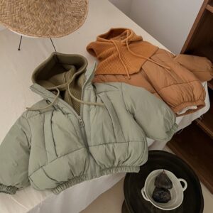 Daunen Jacke mit Kapuze